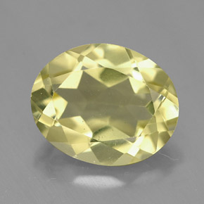 Quartzo amarelo natural 3,33ct, corte oval, VVS-VS