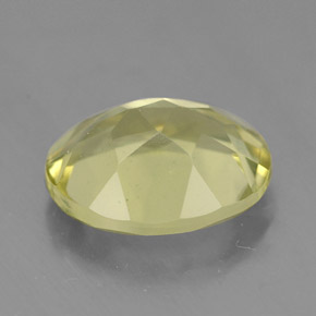 Quartzo amarelo natural 3,33ct, corte oval, VVS-VS