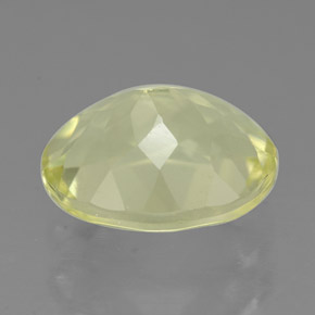 Quartzo amarelo natural 3,66ct, corte oval, VVS
