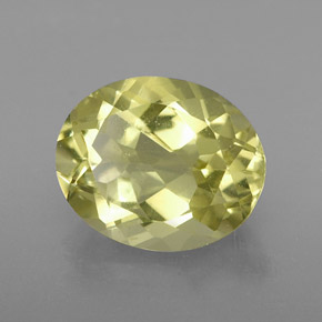 Quartzo amarelo natural 3,17ct, corte oval, VVS-VS