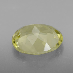 Quartzo amarelo natural 3,17ct, corte oval, VVS