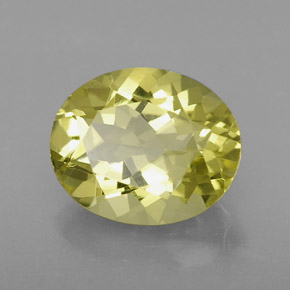Quartzo Limão Natural 3.05ct, Corte Oval, VVS
