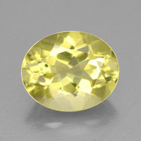 Quartzo amarelo natural 3,20ct, corte oval, VVS-VS