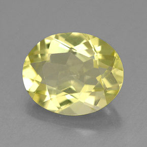 Quartzo amarelo natural 3,09ct, corte oval, VVS