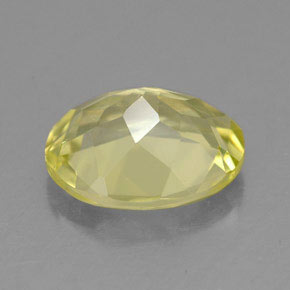 Quartzo amarelo natural 3,09ct, corte oval, VVS