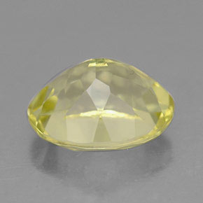 Quartzo amarelo natural 3,41ct, corte oval, VS
