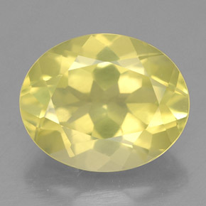 Quartzo amarelo natural 3,20ct, corte oval, VS