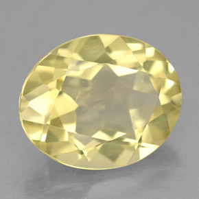 Quartzo amarelo natural 3,13ct, corte oval, VS