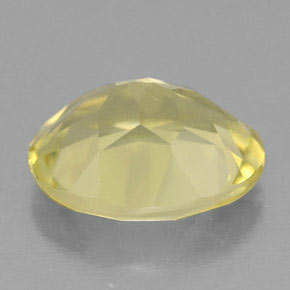 Quartzo amarelo natural 3,13ct, corte oval, VS