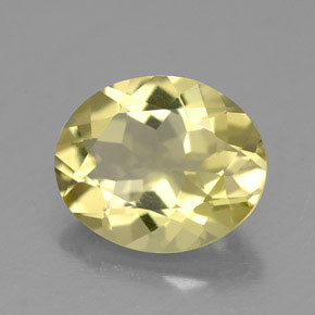 Quartzo amarelo natural 2,89ct, corte oval, VVS-VS