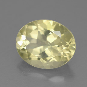 Quartzo amarelo natural 3,24ct, corte oval, VS