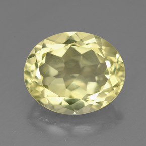 Quartzo amarelo natural 3,32ct, corte oval, VVS