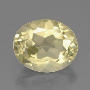 Quartzo amarelo natural 3,22ct, corte oval, VVS