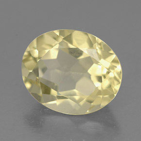 Quartzo amarelo natural 3,22ct, corte oval, VVS