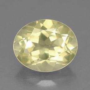Quartzo amarelo natural 3,33ct, corte oval, VS