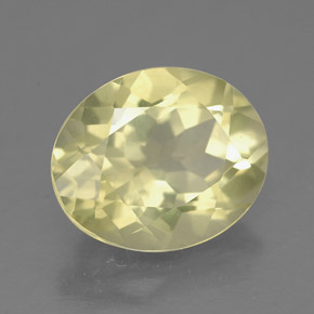 Quartzo amarelo natural 3,33ct, corte oval, VS