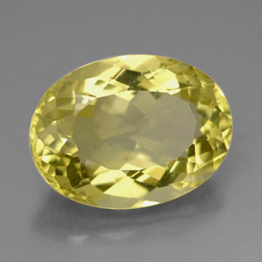 Quartzo amarelo natural 8,98ct, corte oval, VVS