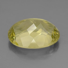 Quartzo amarelo natural 8,98ct, corte oval, VVS