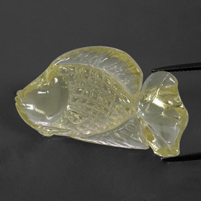 Quartzo amarelo natural 39,76ct, transparente, transparente/translúcido