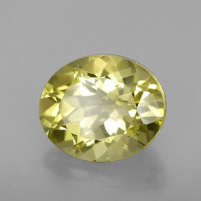 Quartzo amarelo natural 3,60ct, corte oval, VVS-VS