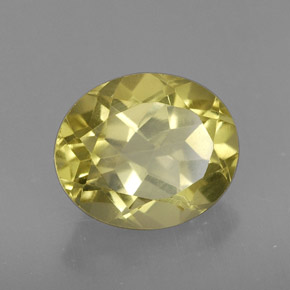 Quartzo amarelo natural 3,73ct, corte oval, VVS-VS