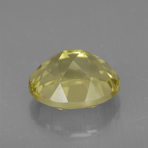 Quartzo amarelo natural 3,73ct, corte oval, VVS-VS