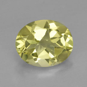 Quartzo amarelo natural 3,28ct, corte oval, VVS