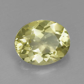 Quartzo amarelo natural 3,46ct, corte oval, VVS-VS