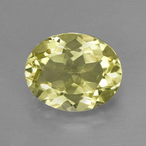 Quartzo amarelo natural 3,48ct, corte oval, VVS-VS