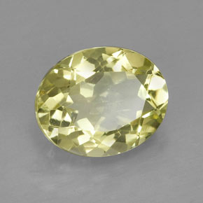 Quartzo amarelo natural 3,48ct, corte oval, VVS-VS