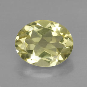 Quartzo amarelo natural 3,48ct, corte oval, VVS-VS