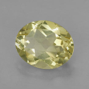 Quartzo amarelo natural 3,48ct, corte oval, VVS-VS