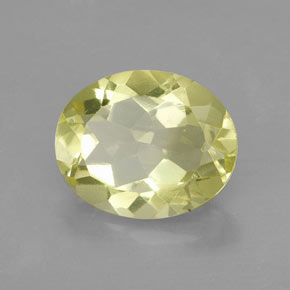 Quartzo Limão Natural 2.90ct, Corte Oval, VVS