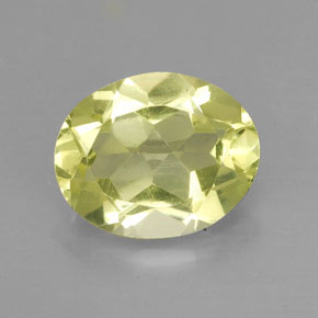 Quartzo amarelo natural 2,92ct, corte oval, VS