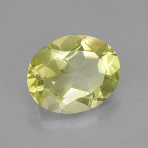 Quartzo amarelo natural 2,92ct, corte oval, VS