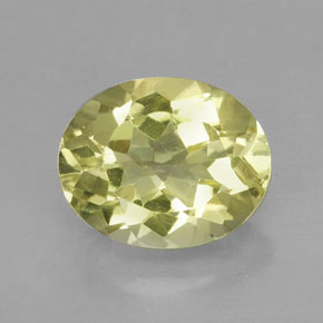 Quartzo amarelo natural 3,67ct, corte oval, VVS