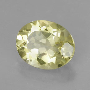 Quartzo amarelo natural 3,67ct, corte oval, VVS