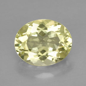 Quartzo amarelo natural 3,80ct, corte oval, VVS