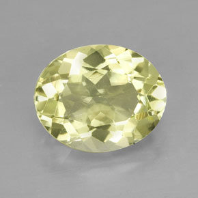 Quartzo amarelo natural 3,54ct, corte oval, VVS