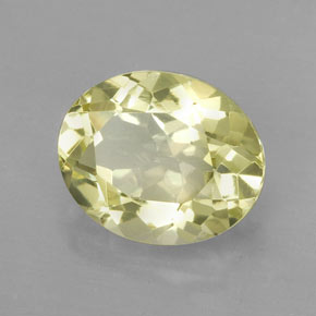 Quartzo amarelo natural 3,54ct, corte oval, VVS
