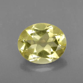 Quartzo amarelo natural 3,15ct, corte oval, VVS-VS
