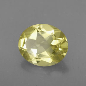 Quartzo amarelo natural 3,15ct, corte oval, VVS-VS