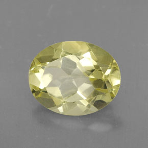 Quartzo amarelo natural 3,04ct, corte oval, VVS-VS