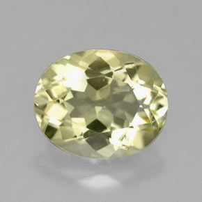 Quartzo Limão Natural 3.61ct, Corte Oval, VVS