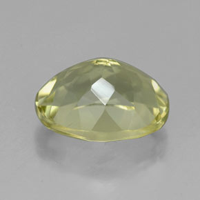 Quartzo amarelo natural 3,78ct, corte oval, VVS