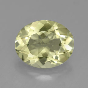 Quartzo amarelo natural 3,43ct, corte oval, VVS