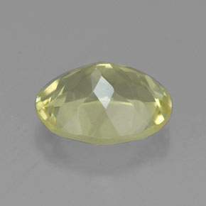 Quartzo amarelo natural 3,43ct, corte oval, VVS