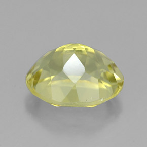 Quartzo amarelo natural 3,75ct, corte oval, VVS