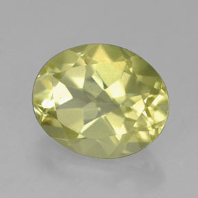 Quartzo amarelo natural 3,73ct, corte oval, VVS