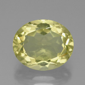 Quartzo amarelo natural 3,53ct, corte oval, VVS
